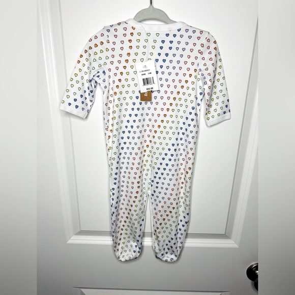 NWT ROLLER RABBIT Infant Disco Hearts Footie Pajamas Size 3-6M - Picture 3 of 3